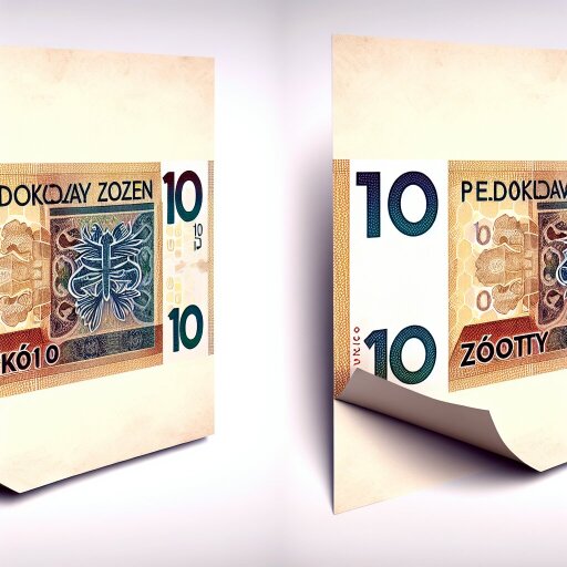 Elementy zabezpieczające stosowane w banknotach: przed i po modernizacji banknotu 10...