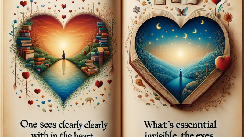 „ Dobrze widzi się tylko sercem, najważniejsze jest niewidzialne dla oczu”