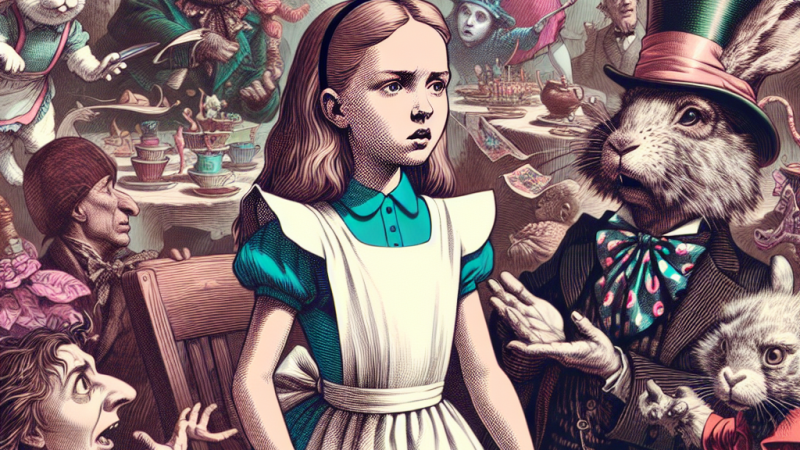 "Alicja w Krainie Czarów" - przykłady absurdalnych sytuacji w powieści