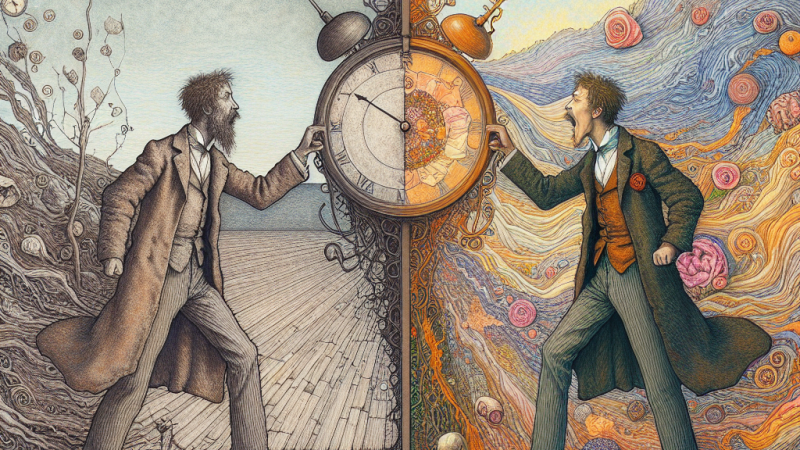 Analiza porównawcza tekstów z podręcznika „To lubię” do szóstej klasy szkoły podstawowej: rysunku Zbigniewa Kolaczka i wiersza Marii Pawlikowskiej – Jasnorzewskiej „Czas, krawiec kulawy”