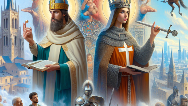 Analiza postaci ascetów i rycerzy w legendach średniowiecznych.