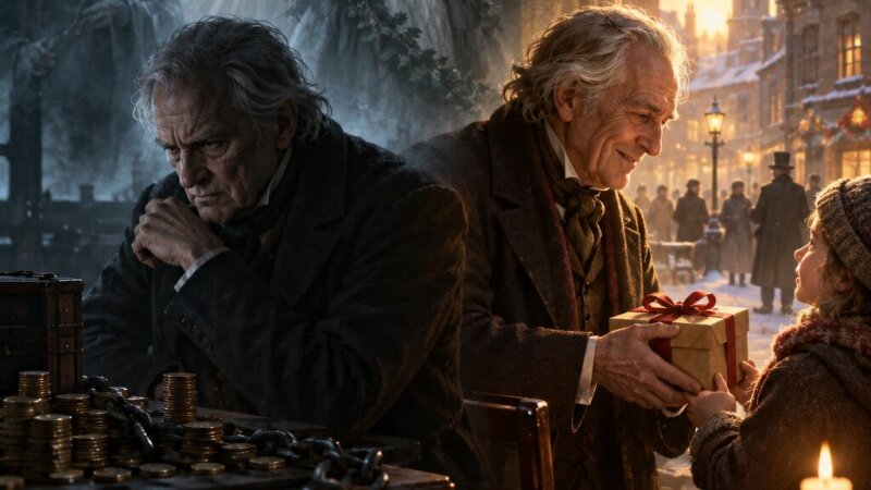 Analiza przemiany Scrooge’a: Czy każdy zasługuje na drugą szansę?