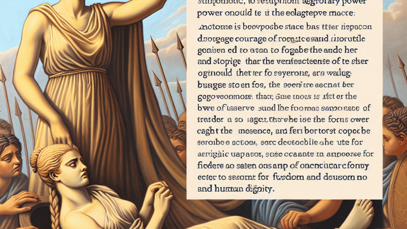 Antygona - bohaterka dla innych