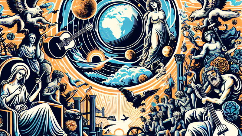 Apokaliptyczne obrazy w "Piosence o końcu świata" Czesława Miłosza i Apokalipsie świętego Jana. Rola apokalipsy w sztuce.