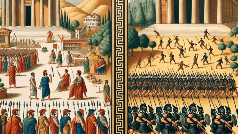 Ateńczycy kontra Spartanie: różnice i podobieństwa.