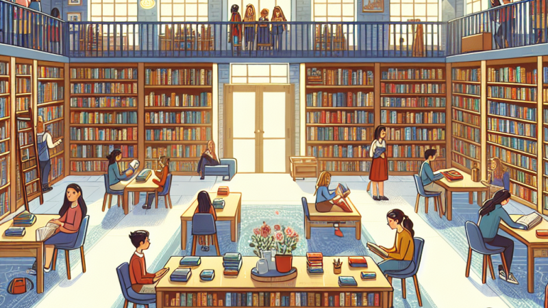 Biblioteka szkolna moje szczęśliwe miejsce w którym kwitnie kreatywność i wyobraźnia