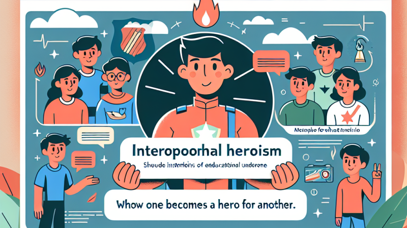 Bohaterstwo międzyludzkie - co sprawia, że człowiek staje się dla drugiego bohaterem?