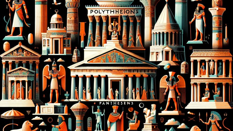 Bóstwa politeistycznego panteonu starożytnych cywilizacji. Kult, świątynie i życie pozagrobowe.