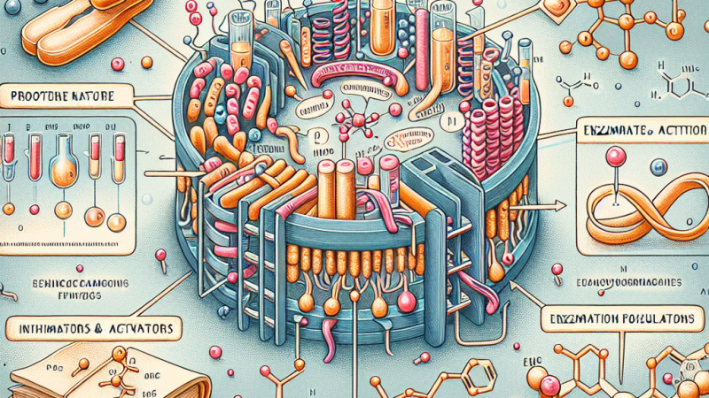 Budowa i działanie enzymów oraz regulacja aktywności enzymów.