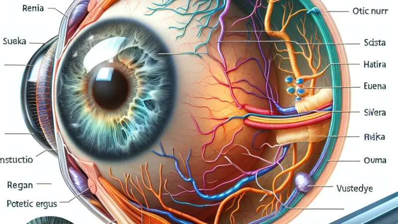 Budowa narządu wzroku - Gałka oczna