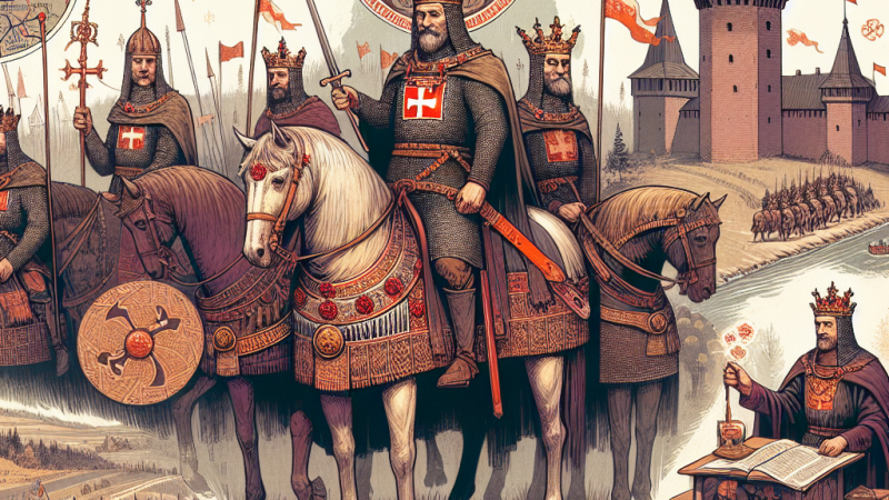 Budowanie Polski przez Mieszka i Bolesława Chrobrego.