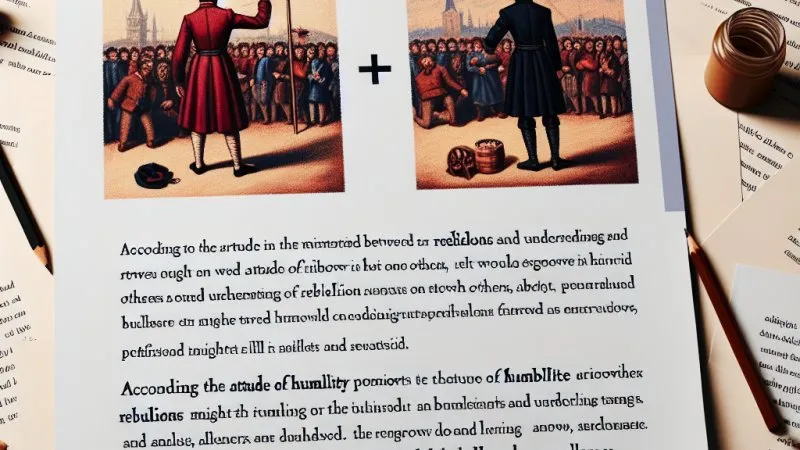 Bunt czy pokora? Preferowana postawa i powody. Odwołanie do dramatu Dziady cz 3 oraz osobistych doświadczeń.