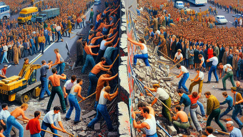 Burzenie muru berlińskiego