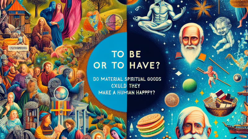 Być czy mieć? Czy dobra duchowe czy materialne czynią człowieka szczęśliwym?