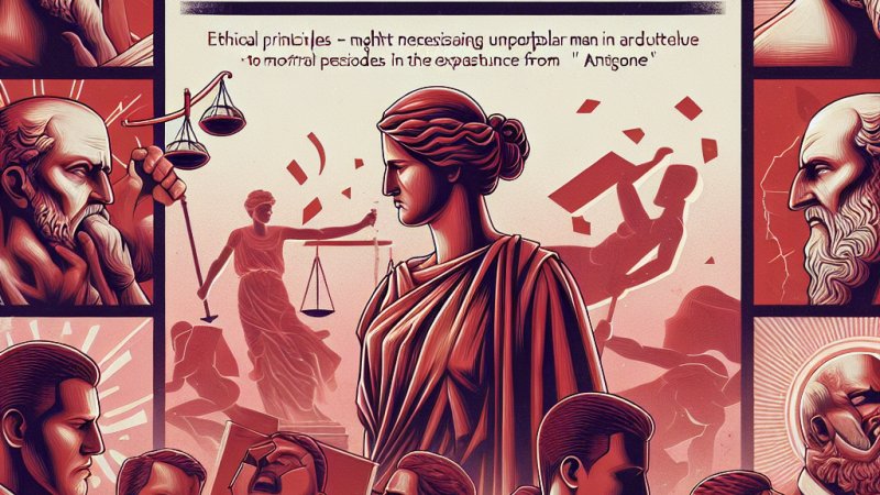 "Bycie prawym człowiekiem wymaga złamania prawa" - uzasadnij tę myśl, odwołaj się do przykładów z "Antygony".