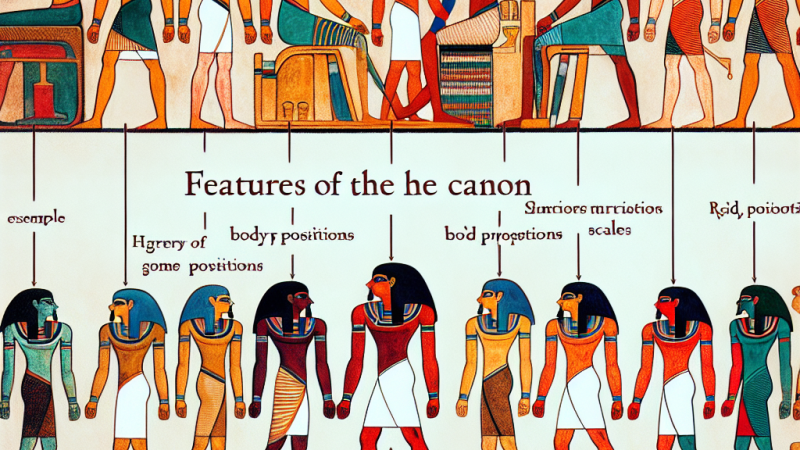 Cechy kanonu w malarstwie staroegipskim- przykłady