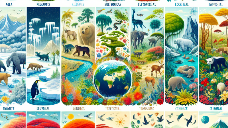 Cechy środowiska przyrodniczego w poszczególnych strefach klimatycznych