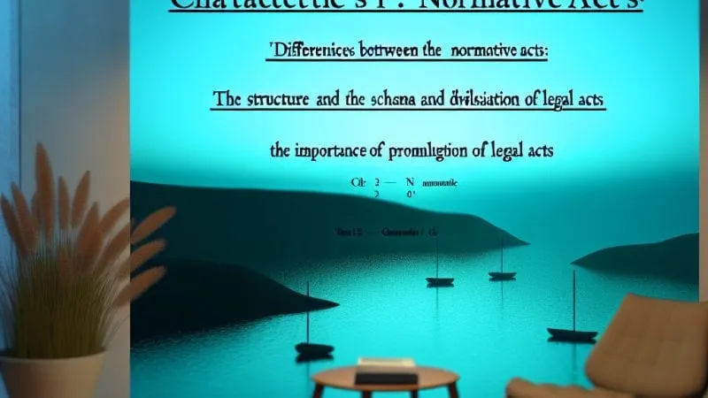 Charakterystyka aktu normatywnego: różnice między generalnym a abstrakcyjnym charakterem aktów prawnych, budowa aktu normatywnego, schemat oraz podział aktów prawnych, a także znaczenie promulgacji aktów prawnych
