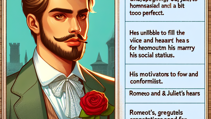 Charakterystyka Parysa z "Romeo i Julii"