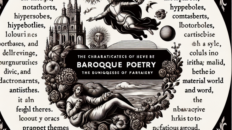 Charakterystyka poezji barokowej na przykładach