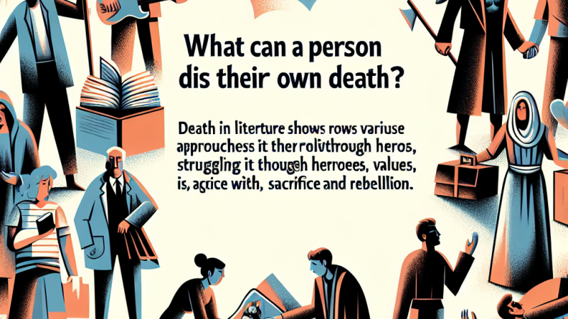 "Co człowiek może zrobić ze swoją śmiercią?" Rozważ pytanie pisarki Hanny Krall odwołując się do wybranych bohaterów literackich