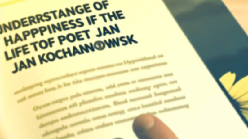 Co daje szczęście Janowi Kochanowskiemu?