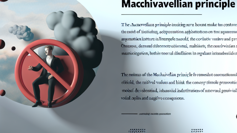 Co sądzisz o zasadzie makiawelizmu "cel uświęca środki"? Odnieś się do Konrada Wallenroda, innego przykładu z literatury i dwóch kontekstów