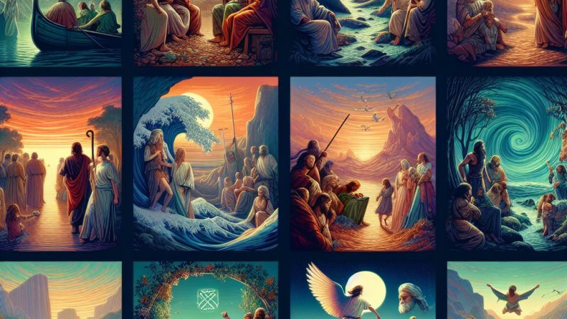 Co szczególnego zainteresowało Cię w poznanych tekstach „Wygnanie pierwszych ludzi”, „Wędrówka do Ziemi Obiecanej”, „Syn marnotrawny”, „Poszukiwania św. Graala”, „Przygody Odyseusza”, „Bogurodzica”, „Zaufałem drodze”?