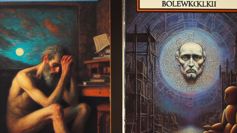 Człowiek - zmagający się z losem samotnika, szukający własnej drogi w życiu na podstawie utworu "Do samotności" Adama Mickiewicza i "Lalki" Bolesława Prusa.