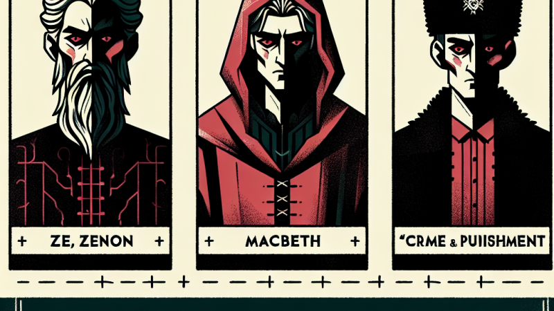 Człowiek – istota wielu sprzeczności na podstawie „Granicy” Zofii Nałkowskiej, „Makbeta” i „Zbrodni i kary”