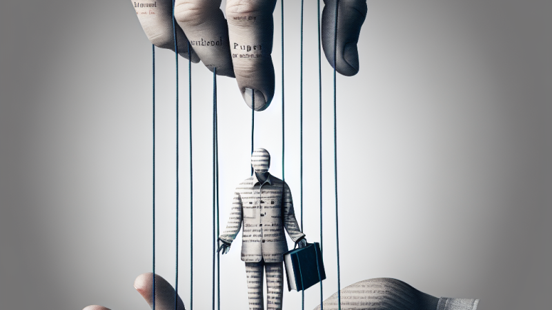 Człowiek – marionetka w rękach losu.