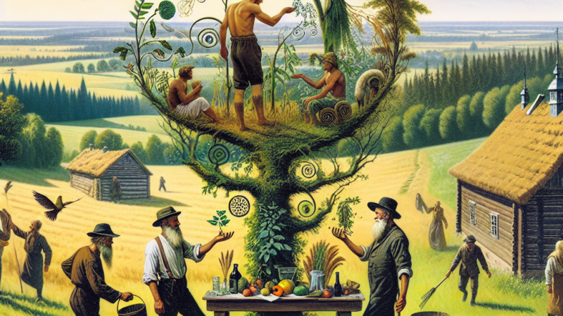 Człowiek częścią natury na podstawie "Chłopów" Władysława Stanisława Reymonta