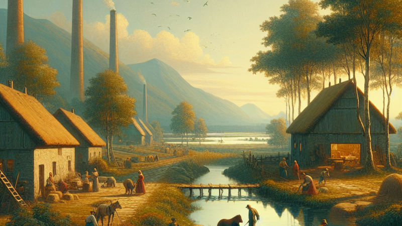 Człowiek częścią natury na podstawie ,,Chłopów"