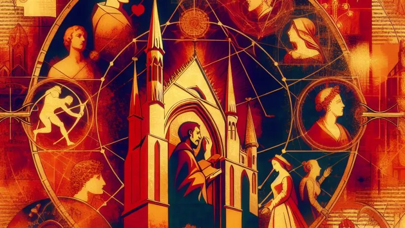 Człowiek jako istota zależna od czasów, w których żyje: Rozprawka w oparciu o utwory średniowiecza i romantyzmu