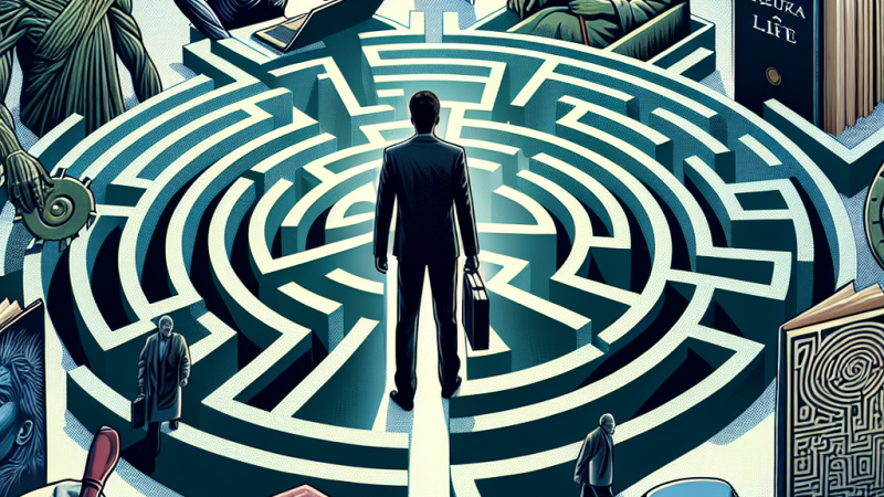 Człowiek w labiryncie życia. Rozwiń temat odnosząc się do utworów literackich.