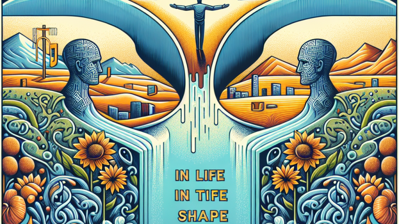 Człowiek w życiu ma dwa wyjścia: kształtować rzeczywistość lub poddać się jej.