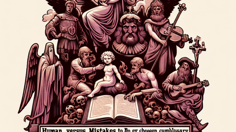 Człowiek wobec błędów: Odniesienie do 'Lalki' Bolesława Prusa oraz jednej innej wybranej lektury obowiązkowej z dwoma kontekstami