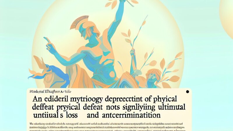 Czy fizyczna klęska oznacza ostateczną przegraną? Odpowiedź na podstawie mitów greckich