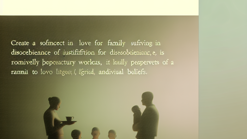 Czy miłość do rodziny może tłumaczyć nieposłuszeństwo?