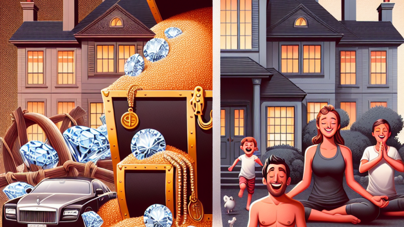 Czy możliwe jest być szczęśliwym będąc bogatym?