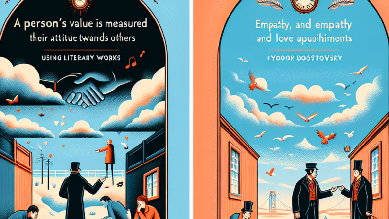 Czy o wartości człowieka świadczy jego postawa wobec innych? Analiza na podstawie wybranej lektury obowiązkowej i innego utworu literackiego