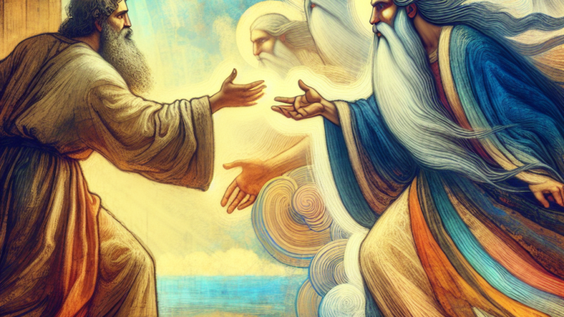 Czy obraz Wilhelma Blake'a i hymn Jana Kochanowskiego 'Czego chcesz od nas Panie' przedstawiają zgodny z opisem biblijnym obraz Boga?