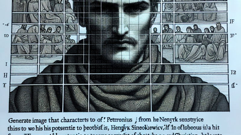 Czy Petroniusz mógłby być dobrym chrześcijaninem? Udowodnij swoją opinię Korzystając z powieści Henryka Sienkiewicza "Quo vadis"