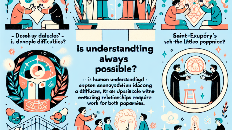 Czy porozumienie zawsze jest możliwe? Analiza literacka