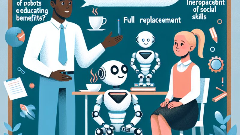 Czy roboty zastąpią kiedyś nauczycieli? Powód za i przeciw.