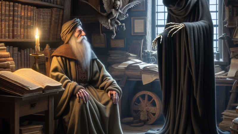 Czy rozmowa mistrza Polikarpa ze Śmiercią miała uczyć, straszyć czy bawić czytelnika?