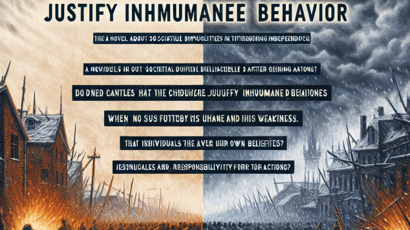 Czy trudne warunki usprawiedliwiają nieludzkie zachowania? W kontekście książki 'Zdążyć przed Panem Bogiem'.