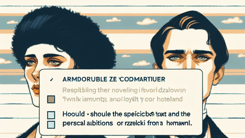 Czy warto poświęcić ojczyznę dla ambicji na podstawie „Lalki”?