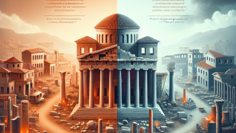 Czy warto restaurować stare greckie budowle i odbudowywać starożytność z ruin?