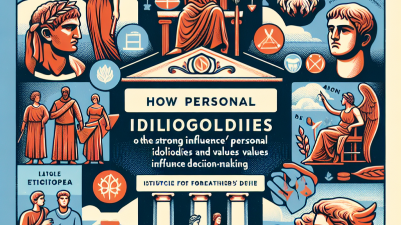 Czy wyznawane przez człowieka idee, wartości mogą wpływać na podejmowane przez niego decyzję?